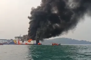 Usut Penyebab KMP Batumandi Terbakar di Merak, Polri Dalami Unsur Kesengajaan