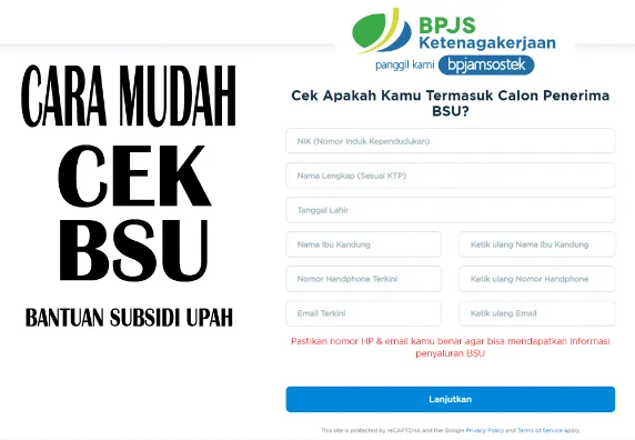 Waspada Tautan Palsu BSU 2026! Kemnaker: Pekerja Jangan Asal Bagikan NIK dan Data Pribadi