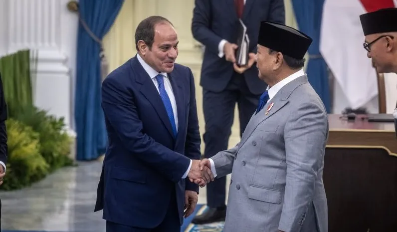 Prabowo dan Presiden Mesir sepakat mendukung bantuan kemanusiaan, rekonstruksi Gaza, dan solusi dua negara untuk perdamaian Palestina.