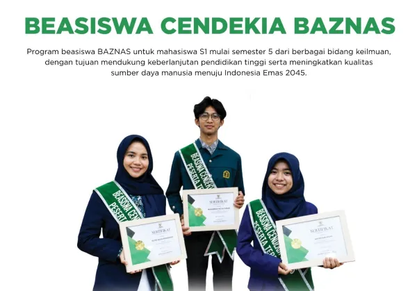 Kuota 300 Mahasiswa! Baznas Buka Pendaftaran Beasiswa Timur Tengah 2026, Cek Syarat & Cara Daftarnya