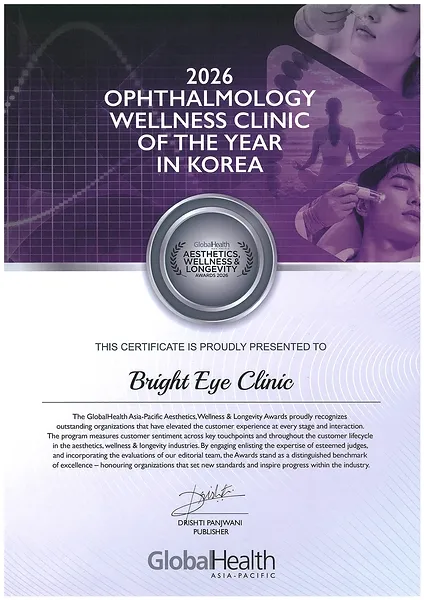 Bright Eye Clinic Raih Gelar "Ophthalmology Wellness Clinic of the Year in Korea" di Ajang 2026 GlobalHealth Asia-Pacific Awards