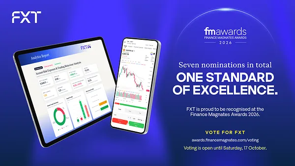 FXT: Nominated for 7 Finance Magnates Awards including Broker of the Year 2026 FXT: Nominated for 7 Finance Magnates Awards including Broker of the Year 2026