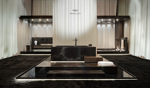 GROHE SPA Allure Gravity and GROHE SPA Rainshower Aqua Tiles