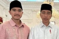 Presiden Joko Widodo Bersama Ketua Umum Partai Solidaritas Indonesia Kaesang Pangarep. (Instagram.com@kaesangp)