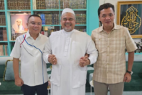 Mantan Imam Besar Front Pembela Islam (FPI) Habib Rizieq Shihab. bersama Ketua Harian DPP Partai Gerindra Sufmi Dasco Ahmad dan Wakil Ketua Umum Partai Gerindra Habiburokhman. (Instagram.com @sufmi_dasco)