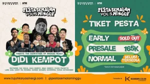 Jangan Lewatkan! Tribute Didi Kempot di Pesta Semalam Minggu Vol.5 – Penampilan Seika Kempot, Gaseng (Wawes), dan Tiket Presale