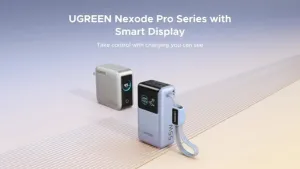 UGREEN Perkenalkan Power Bank 55W Ramah Perjalanan dengan Kabel Terintegrasi dan Layar Pintar