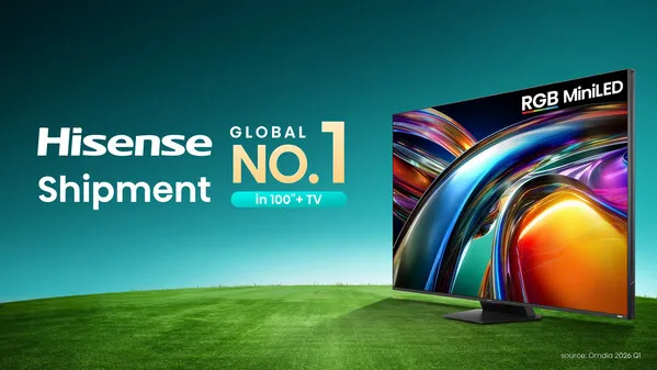 Laporan Omdia Triwulan I-2026: Hisense Perkuat Posisi sebagai Pemimpin Segmen TV 100 Inci ke Atas di Pasar Global