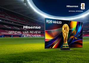 Hisense RGB MiniLED Dukung VAR FIFA World Cup 2026™ di International Broadcast Centre