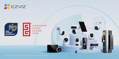 Diberi penghargaan oleh K-Digital Brand Award dan Singapore Good Design Award, EZVIZ kembali menegaskan kepemimpinannya dalam inovasi produk dan teknologi
