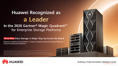 Huawei Raih Gelar “Leader” dalam Gartner® Magic Quadrant™ for Enterprise Storage Platforms 2026