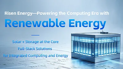 Risen Energy Rambah Bisnis Integrasi Energi dan Komputasi Hijau