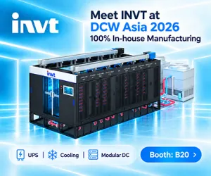 INVT Hadirkan Solusi Kelistrikan dan Liquid Cooling untuk Modernisasi Pusat Data di Ajang Data Centre World Asia 2026